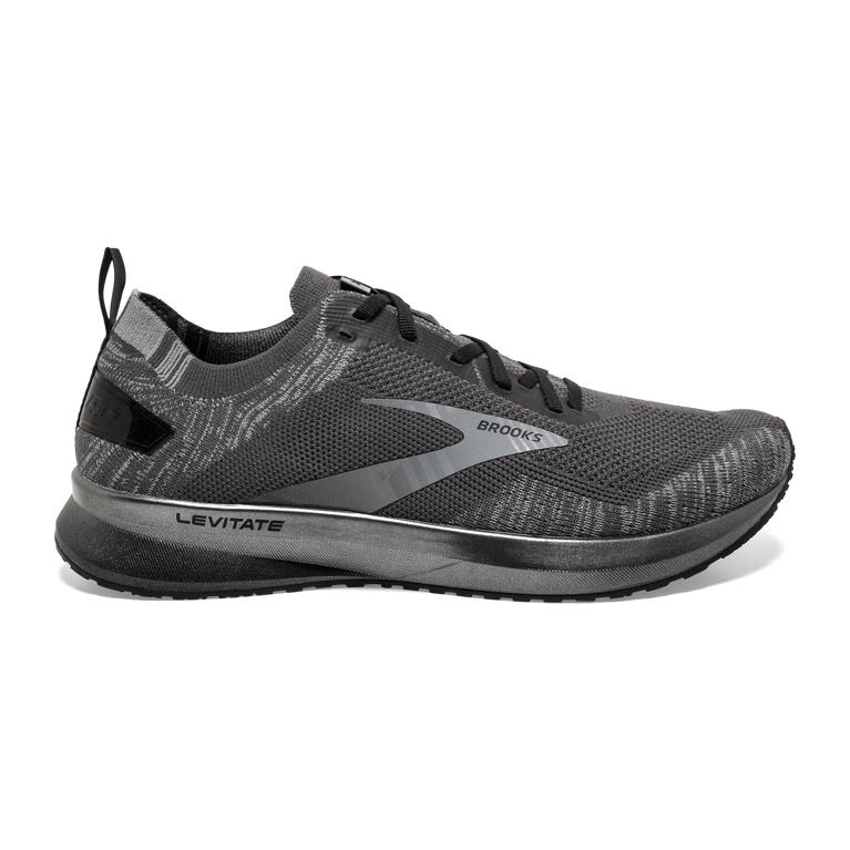 Brooks LEVITATE 4 Road Running Shoes Mens Outlet - Blackened Pearl/Grey/Black (XST935421)